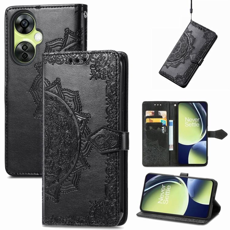 Peňaženkové puzdro Embossing Pattern Mandala Flower čierne – OnePlus Nord CE 3 Lite 5G | Kryty na mobil Kryty na mobil | Peňaženkové puzdro Embossing Pattern Mandala Flower čierne – OnePlus Nord CE 3 Lite 5G | Kryty na mobil