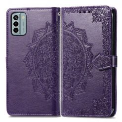 Peňaženkové puzdro Embossing Pattern Mandala Flower fialové – Nokia G22