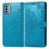 Kryty na mobil | Peňaženkové puzdro Embossing Pattern Mandala Flower fialové – Nokia G22 | Kryty na mobil