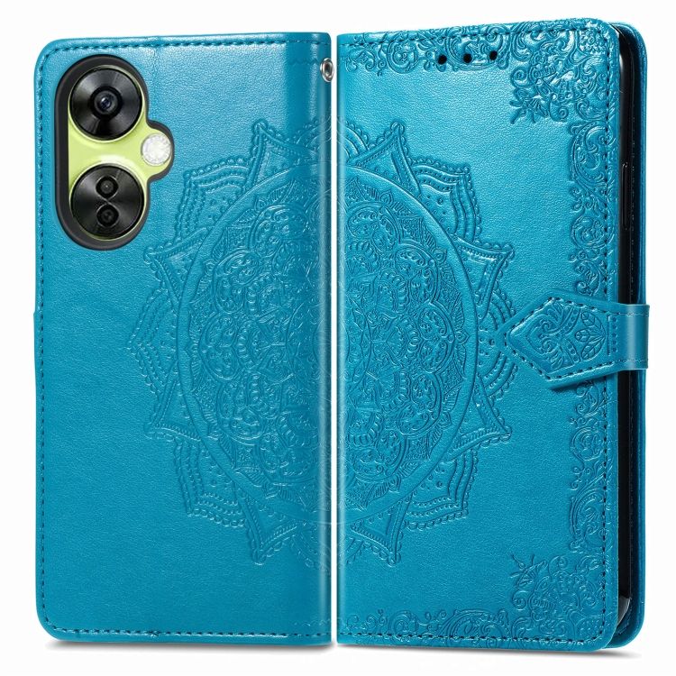 Peňaženkové puzdro Embossing Pattern Mandala Flower modré – OnePlus Nord CE 3 Lite 5G | Kryty na mobil Kryty na mobil | Peňaženkové puzdro Embossing Pattern Mandala Flower modré – OnePlus Nord CE 3 Lite 5G | Kryty na mobil
