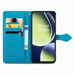 Peňaženkové puzdro Embossing Pattern Mandala Flower modré – OnePlus Nord CE 3 Lite 5G | Kryty na mobil Kryty na mobil | Peňaženkové puzdro Embossing Pattern Mandala Flower modré – OnePlus Nord CE 3 Lite 5G | Kryty na mobil
