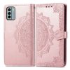 Kryty na mobil | Peňaženkové puzdro Honeycomb Dot Texture Case strieborné – Nokia G22 | Kryty na mobil