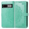 Kryty na mobil | Peňaženkové puzdro Embossing Pattern Mandala Flower modré – Google Pixel 7a 5G | Kryty na mobil