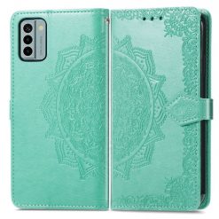 Peňaženkové puzdro Embossing Pattern Mandala Flower zelené – Nokia G22