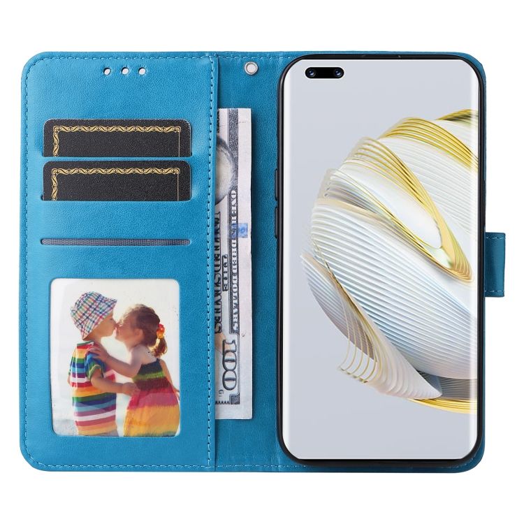 Peňaženkové puzdro Embossing Pattern Slnečnica modré – Huawei Nova 10 | Kryty na mobil Kryty na mobil | Peňaženkové puzdro Embossing Pattern Slnečnica modré – Huawei Nova 10 | Kryty na mobil