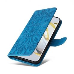 Peňaženkové puzdro Embossing Pattern Slnečnica modré – Huawei Nova 10 | Kryty na mobil Kryty na mobil | Peňaženkové puzdro Embossing Pattern Slnečnica modré – Huawei Nova 10 | Kryty na mobil