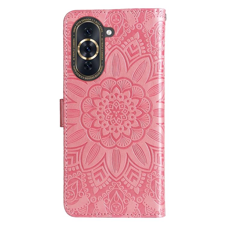 Peňaženkové puzdro Embossing Pattern Slnečnica ružové – Huawei Nova 10 | Kryty na mobil Kryty na mobil | Peňaženkové puzdro Embossing Pattern Slnečnica ružové – Huawei Nova 10 | Kryty na mobil