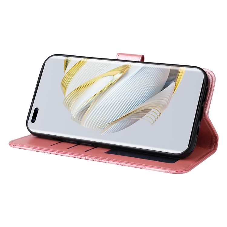 Peňaženkové puzdro Embossing Pattern Slnečnica ružové – Huawei Nova 10 | Kryty na mobil Kryty na mobil | Peňaženkové puzdro Embossing Pattern Slnečnica ružové – Huawei Nova 10 | Kryty na mobil