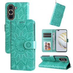 Peňaženkové puzdro Embossing Pattern Slnečnica zelené – Huawei Nova 10 | Kryty na mobil Kryty na mobil | Peňaženkové puzdro Embossing Pattern Slnečnica zelené – Huawei Nova 10 | Kryty na mobil