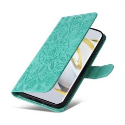 Peňaženkové puzdro Embossing Pattern Slnečnica zelené – Huawei Nova 10 | Kryty na mobil Kryty na mobil | Peňaženkové puzdro Embossing Pattern Slnečnica zelené – Huawei Nova 10 | Kryty na mobil
