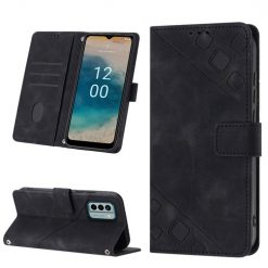 Peňaženkové puzdro Embossing Pattern Square čierne – Nokia G22 | Kryty na mobil Kryty na mobil | Peňaženkové puzdro Embossing Pattern Square čierne – Nokia G22 | Kryty na mobil