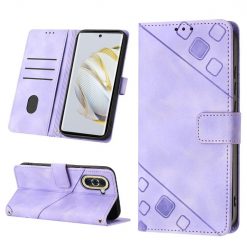Peňaženkové puzdro Embossing Pattern Square fialové – Huawei Nova 10 | Kryty na mobil Kryty na mobil | Peňaženkové puzdro Embossing Pattern Square fialové – Huawei Nova 10 | Kryty na mobil