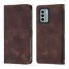 Kryty na mobil | Peňaženkové puzdro Embossing Pattern Square červené – Nokia G22 | Kryty na mobil