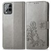 Kryty na mobil | Peňaženkové puzdro Embossing Pattern Štvorlístok fialové – T Phone Pro / T Phone Pro (2023) | Kryty na mobil