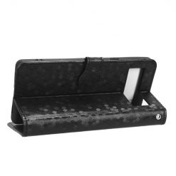Kryty na mobil | Peňaženkové puzdro Honeycomb Dot Texture Case čierne – Google Pixel 7a 5G | Kryty na mobil