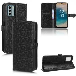Peňaženkové puzdro Honeycomb Dot Texture Case čierne – Nokia G22 | Kryty na mobil Kryty na mobil | Peňaženkové puzdro Honeycomb Dot Texture Case čierne – Nokia G22 | Kryty na mobil