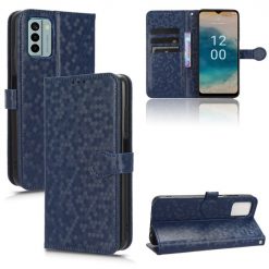 Kryty na mobil | Peňaženkové puzdro Honeycomb Dot Texture Case modré – Nokia G22 | Kryty na mobil