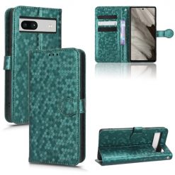 Kryty na mobil | Peňaženkové puzdro Honeycomb Dot Texture Case zelené – Google Pixel 7a 5G | Kryty na mobil