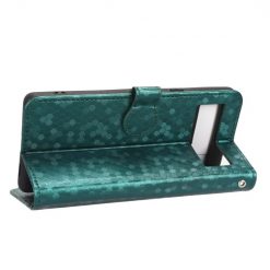 Kryty na mobil | Peňaženkové puzdro Honeycomb Dot Texture Case zelené – Google Pixel 7a 5G | Kryty na mobil