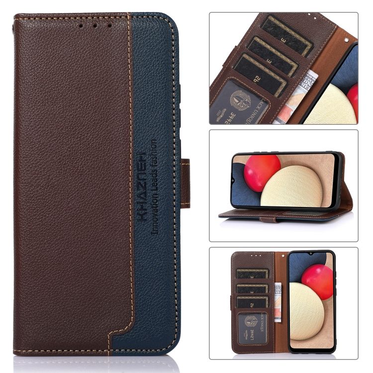 Peňaženkové puzdro Khazneh RFID case hnedé – Xiaomi Redmi Note 12S | Kryty na mobil Kryty na mobil | Peňaženkové puzdro Khazneh RFID case hnedé – Xiaomi Redmi Note 12S | Kryty na mobil
