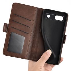 Kryty na mobil | Peňaženkové puzdro Magnetic fresh case hnedé – Google Pixel 7a 5G | Kryty na mobil