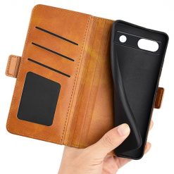 Kryty na mobil | Peňaženkové puzdro Magnetic fresh case žlté – Google Pixel 7a 5G | Kryty na mobil