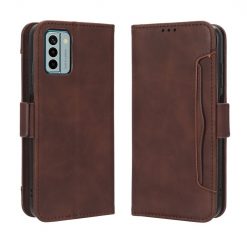 Kryty na mobil | Peňaženkové puzdro Slots case hnedé – Nokia G22 | Kryty na mobil