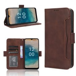 Kryty na mobil | Peňaženkové puzdro Slots case hnedé – Nokia G22 | Kryty na mobil