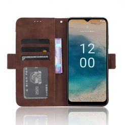 Kryty na mobil | Peňaženkové puzdro Slots case hnedé – Nokia G22 | Kryty na mobil