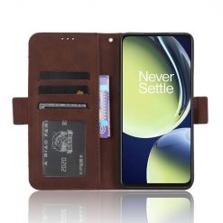 Kryty na mobil | Peňaženkové puzdro Slots case hnedé – OnePlus Nord CE 3 Lite 5G | Kryty na mobil