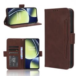 Kryty na mobil | Peňaženkové puzdro Slots case hnedé – OnePlus Nord CE 3 Lite 5G | Kryty na mobil