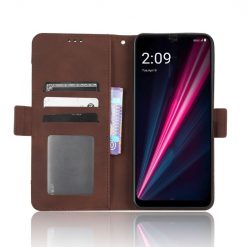 Kryty na mobil | Peňaženkové puzdro Slots case hnedé – T Phone Pro / T Phone Pro (2023) | Kryty na mobil