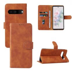 Kryty na mobil | Peňaženkové puzdro Solid hnedé – Google Pixel 7 5G | Kryty na mobil