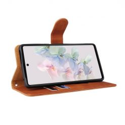 Kryty na mobil | Peňaženkové puzdro Solid hnedé – Google Pixel 7 Pro 5G | Kryty na mobil