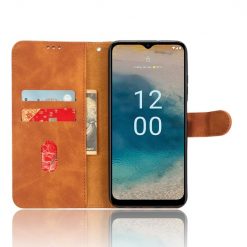 Peňaženkové puzdro Solid hnedé – Nokia G22 | Kryty na mobil Kryty na mobil | Peňaženkové puzdro Solid hnedé – Nokia G22 | Kryty na mobil