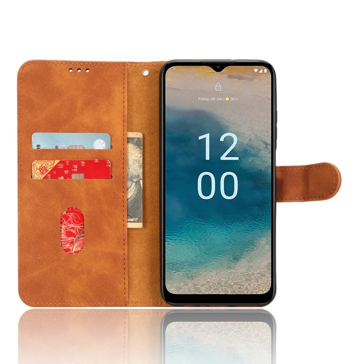Peňaženkové puzdro Solid hnedé – Nokia G22 | Kryty na mobil Kryty na mobil | Peňaženkové puzdro Solid hnedé – Nokia G22 | Kryty na mobil