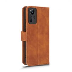 Kryty na mobil | Peňaženkové puzdro Solid hnedé – Xiaomi Redmi Note 12S | Kryty na mobil