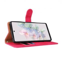 Kryty na mobil | Peňaženkové puzdro Solid ružové – Google Pixel 7 5G | Kryty na mobil
