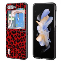 Kryty na mobil | Kryt Abeel Leopard Case červený – Samsung Galaxy Z Flip 5 | Kryty na mobil