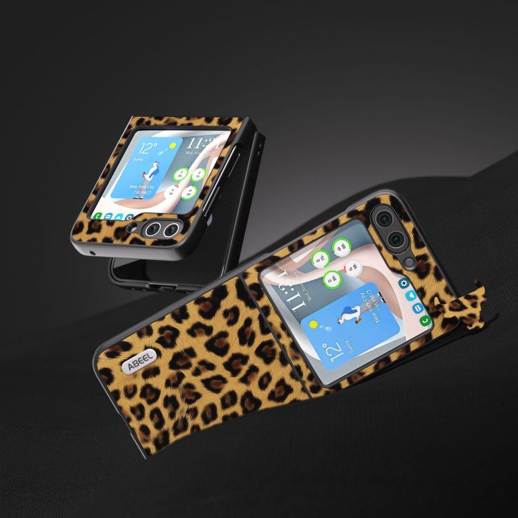 Kryt Abeel Leopard Case zlatý – Samsung Galaxy Z Flip 5 | Kryty na mobil Kryty na mobil | Kryt Abeel Leopard Case zlatý – Samsung Galaxy Z Flip 5 | Kryty na mobil