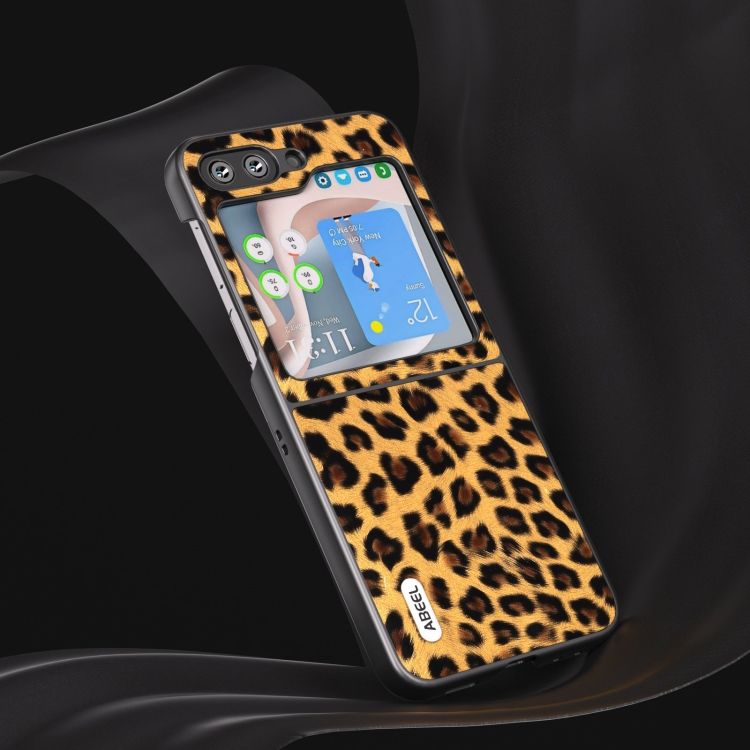 Kryt Abeel Leopard Case zlatý – Samsung Galaxy Z Flip 5 | Kryty na mobil Kryty na mobil | Kryt Abeel Leopard Case zlatý – Samsung Galaxy Z Flip 5 | Kryty na mobil