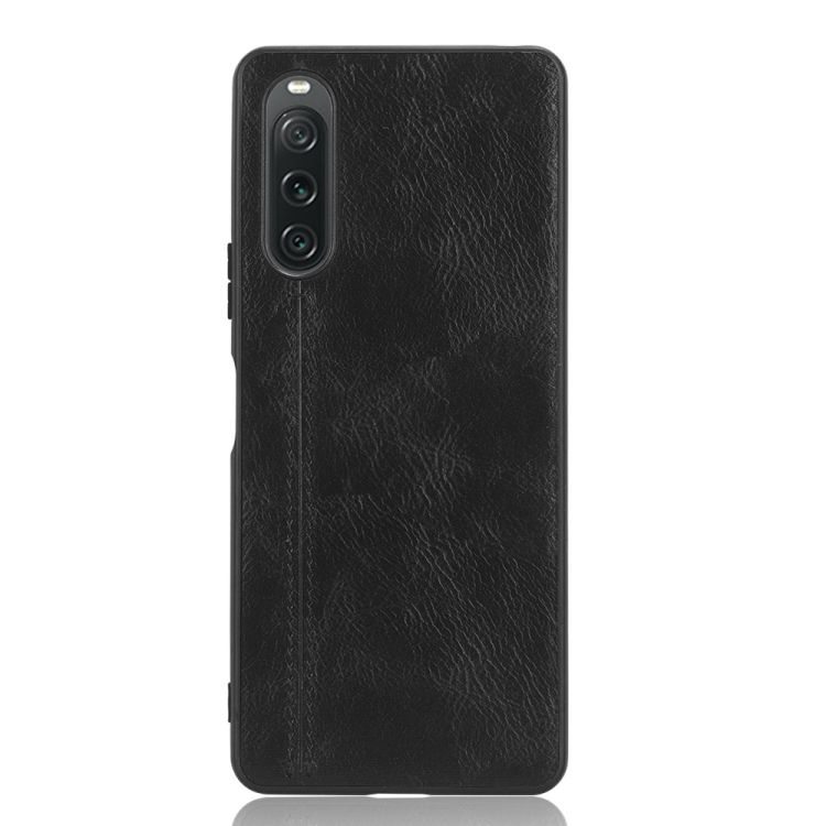Kryt Shockproof Sewing Cow Pattern čierny – Sony Xperia 10 V | Kryty na mobil Kryty na mobil | Kryt Shockproof Sewing Cow Pattern čierny – Sony Xperia 10 V | Kryty na mobil