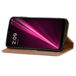 Kryty na mobil | Peňaženkové puzdro Business case hnedé – T Phone Pro / T Phone Pro (2023) | Kryty na mobil