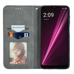 Kryty na mobil | Peňaženkové puzdro Business case sivé – T Phone Pro / T Phone Pro (2023) | Kryty na mobil