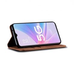 Peňaženkové puzdro Denim Texture hnedé – Oppo A98 5G | Kryty na mobil Kryty na mobil | Peňaženkové puzdro Denim Texture hnedé – Oppo A98 5G | Kryty na mobil