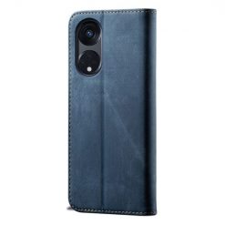 Kryty na mobil | Peňaženkové puzdro Denim Texture modré – Oppo A98 5G | Kryty na mobil