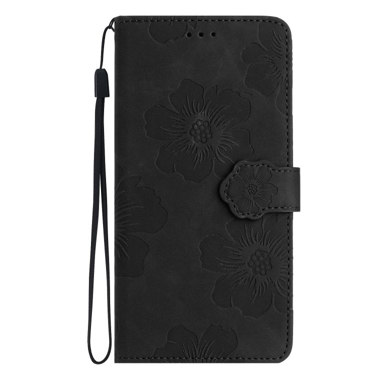 Peňaženkové puzdro Embossing Pattern Kvety čierne – Xiaomi Redmi Note 12S | Kryty na mobil Kryty na mobil | Peňaženkové puzdro Embossing Pattern Kvety čierne – Xiaomi Redmi Note 12S | Kryty na mobil