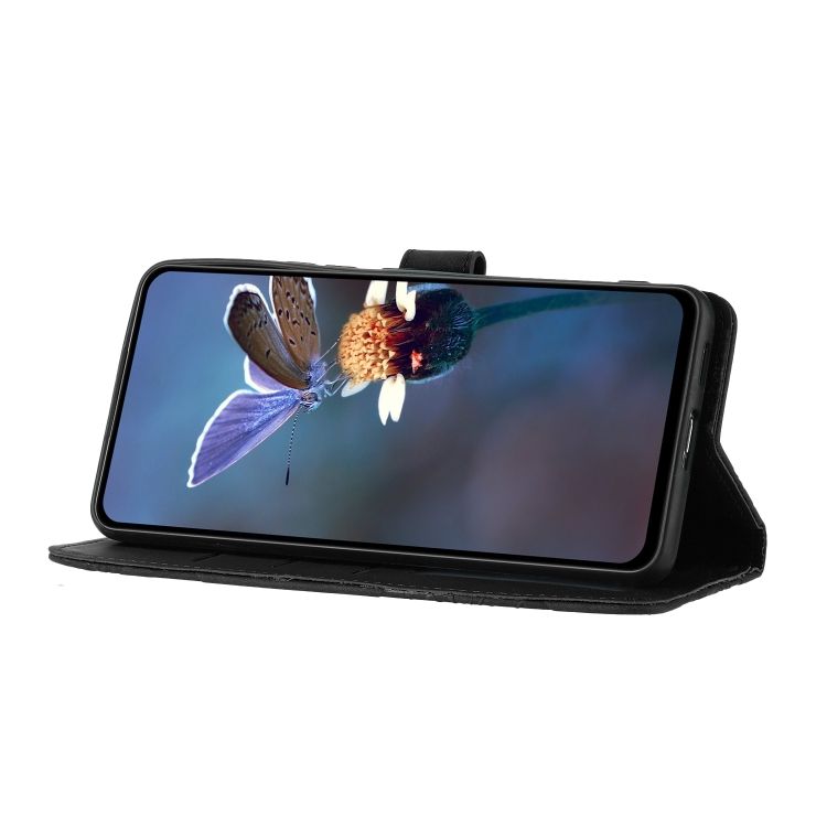 Peňaženkové puzdro Embossing Pattern Kvety čierne – Xiaomi Redmi Note 12S | Kryty na mobil Kryty na mobil | Peňaženkové puzdro Embossing Pattern Kvety čierne – Xiaomi Redmi Note 12S | Kryty na mobil