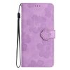 Kryty na mobil | Peňaženkové puzdro Embossing Pattern Kvety modré – Xiaomi Redmi Note 12S | Kryty na mobil