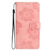 Kryty na mobil | Peňaženkové puzdro Embossing Pattern Kvety fialové – Xiaomi Redmi Note 12S | Kryty na mobil